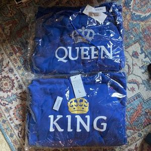 King and Queen Hoodied